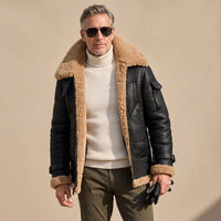 Lucas | Bequeme und warme Bomberjacke mit Teddyfutter