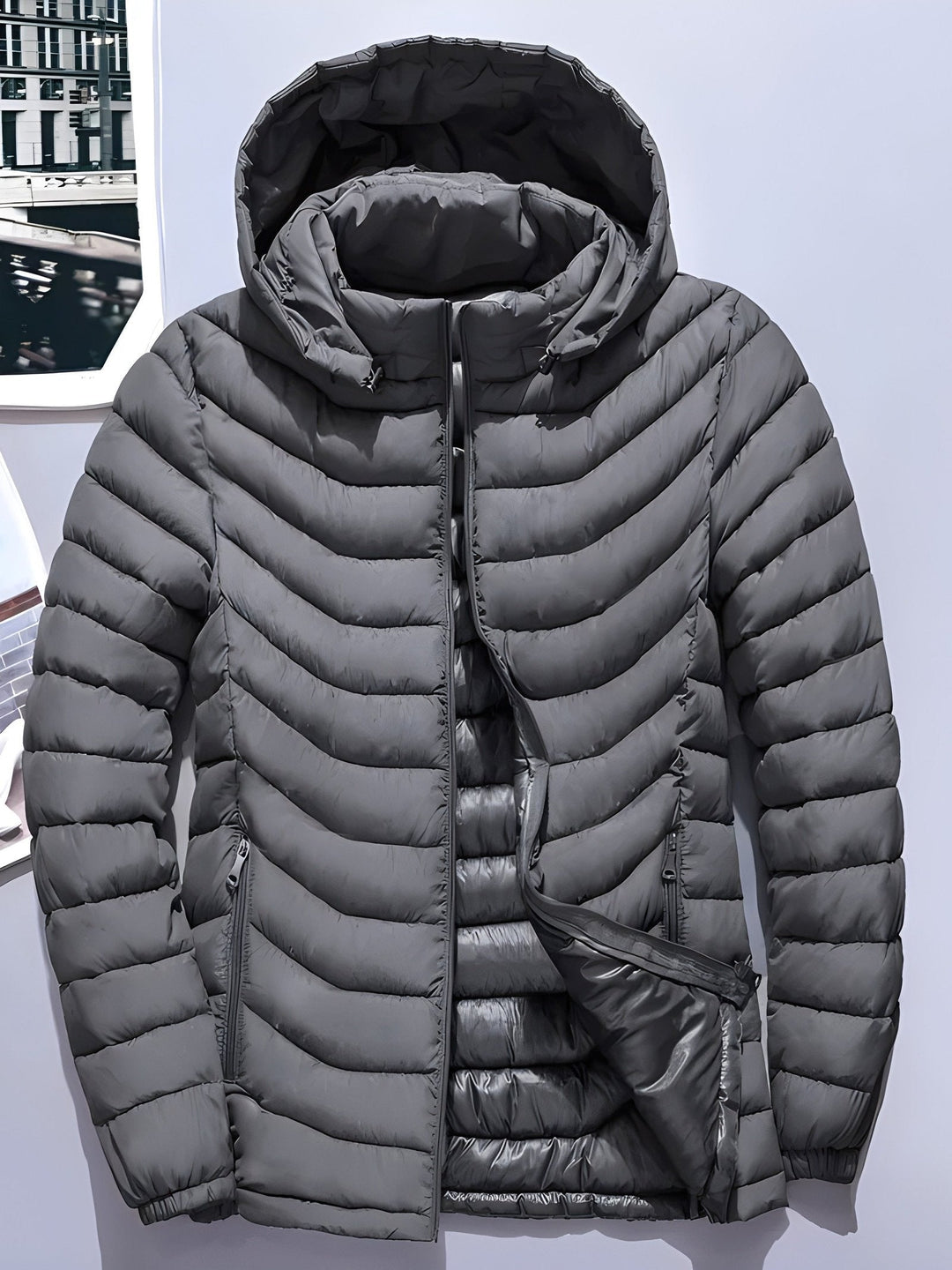 Owen | Hooded Puffer Jacket – Lichtgewicht en Comfortabel