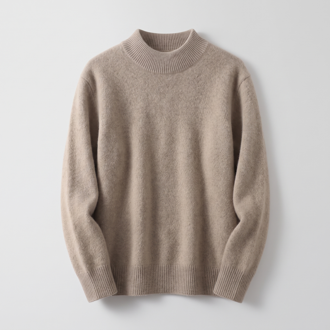 Aria | Cashmere Sweater – Soft Mock Neck Style for Women