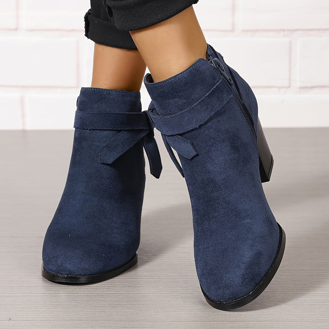 Jessica | Elegant And Stylish Ankle Boots With Block Heel