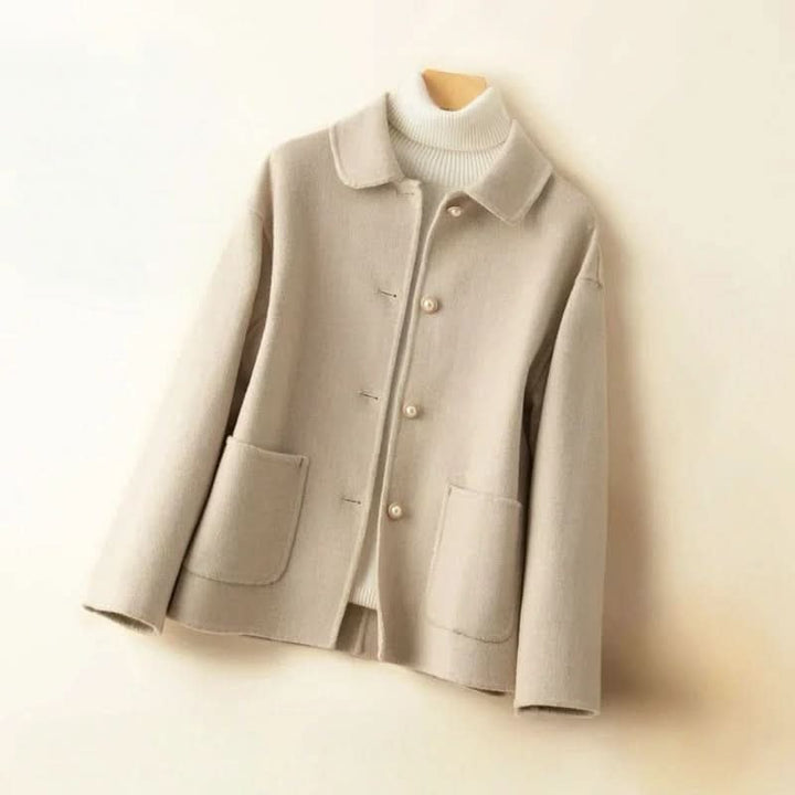 Vicky | Cashmere Coat – Chic Short Style for Women