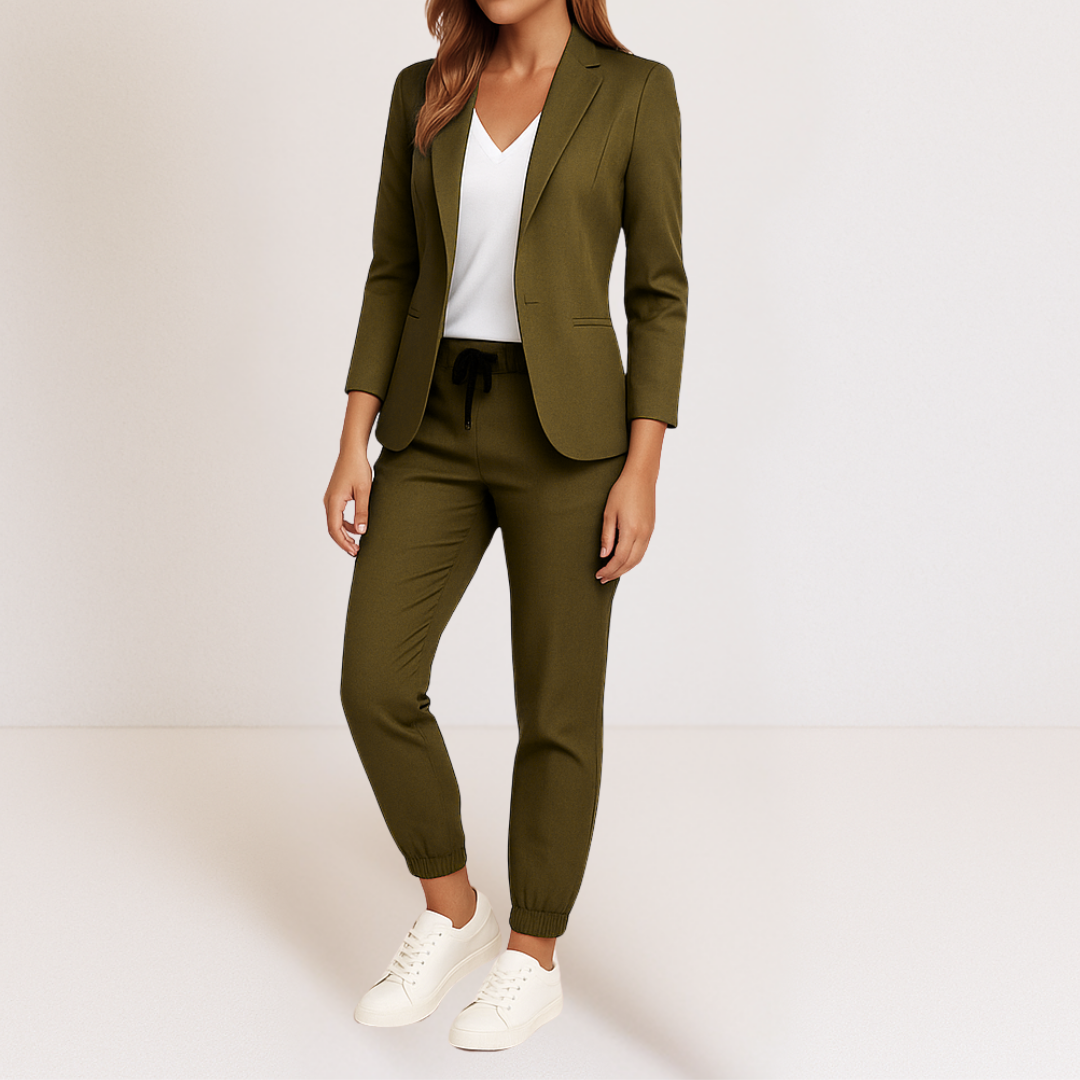 Amelia | Polished Blazer and Jogger Set for Modern Comfort