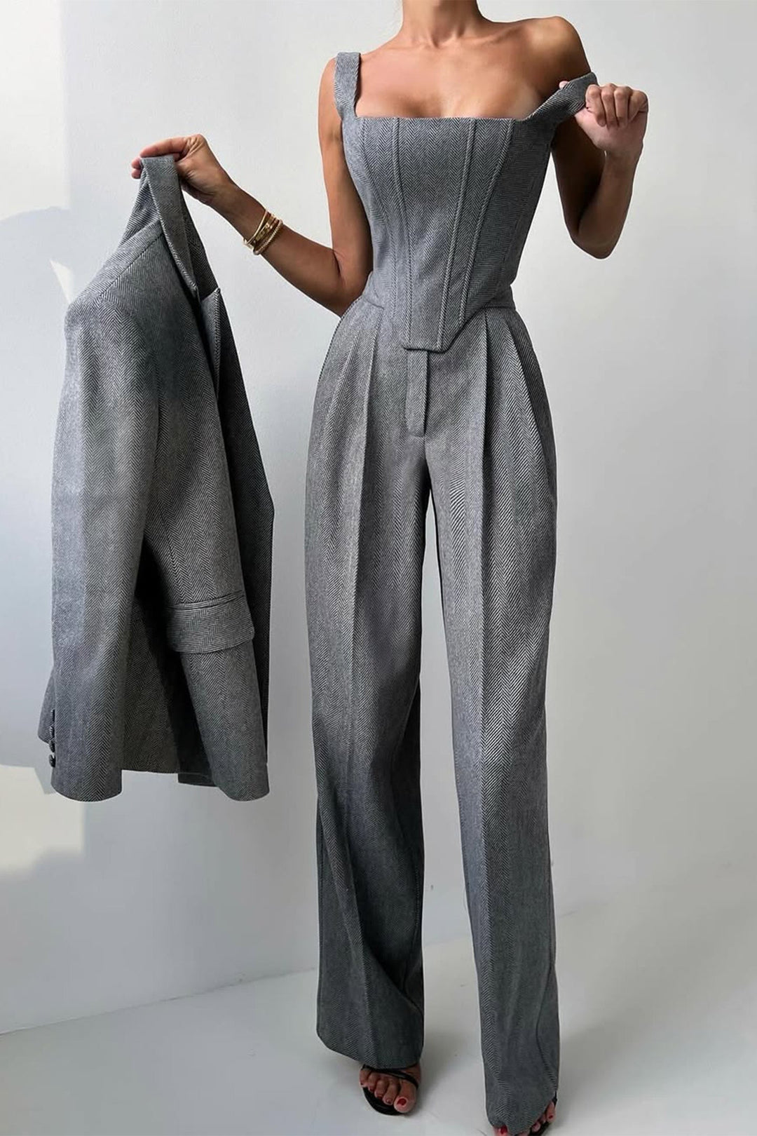 Seraphina | Sophisticated Three-Piece Blazer Set with Tailored Style