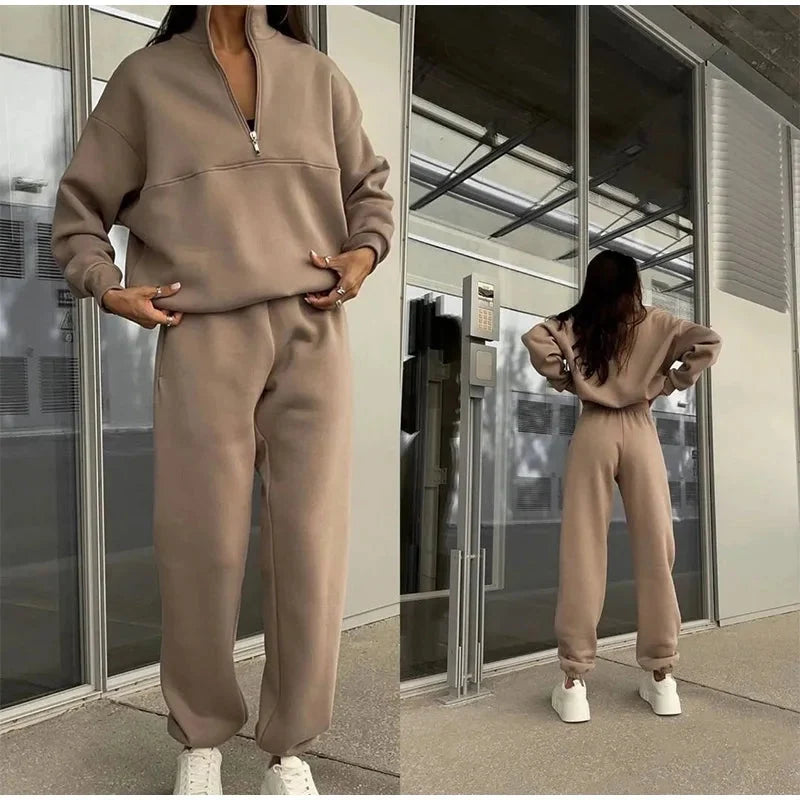 Heike | Soft And Effortless High-Waisted Lounge Two Piece Set