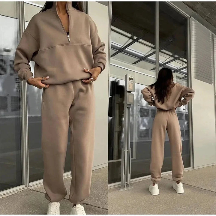 Heike | Soft And Effortless High-Waisted Lounge Two Piece Set