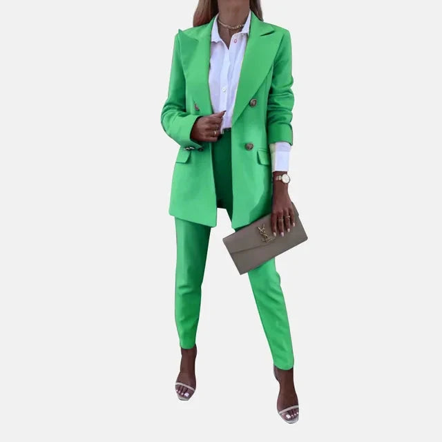 Amelia | Polished And Professional Blazer Two Piece Set