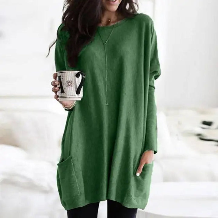 Freya | Oversized Long Sleeve Tunic with Pockets