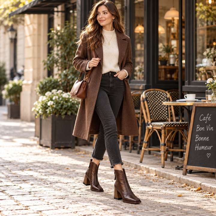 Norina | Ankle Boots – Sleek Block-Heel Style for Women