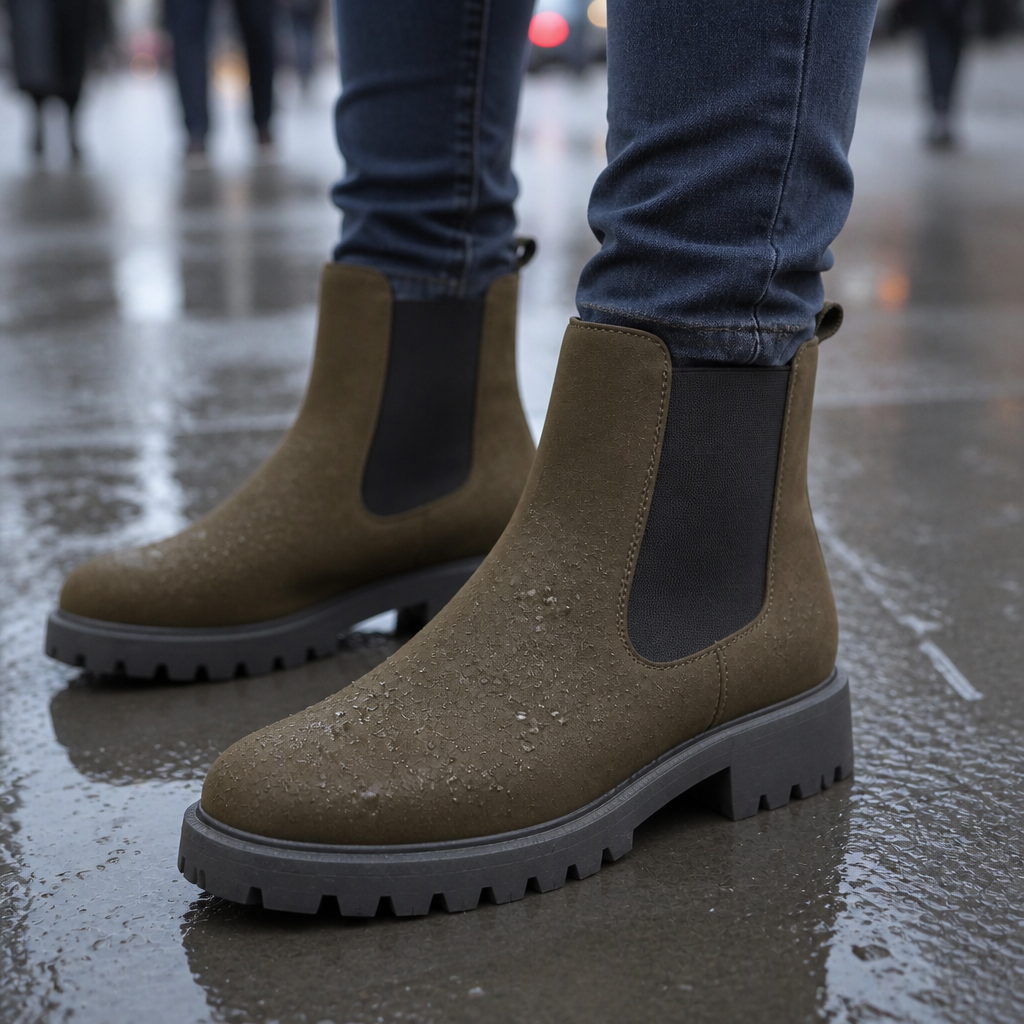 Traqora | Chelsea Boots – Wide-Fit Stretch-Panel Style