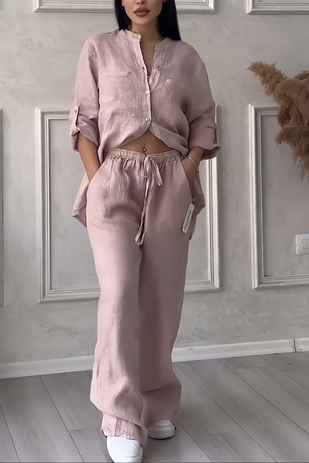 Grace | Elegant And Breezy Linen Two Piece Set