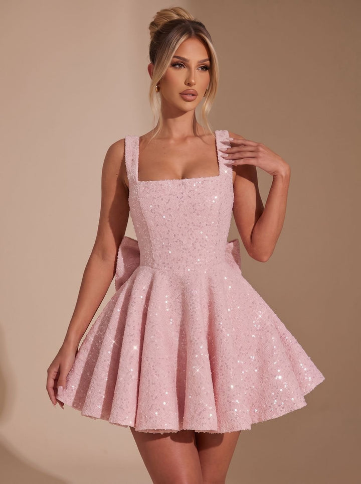 Victoria | Sequin Fit-and-Flare Christmas Party Dress