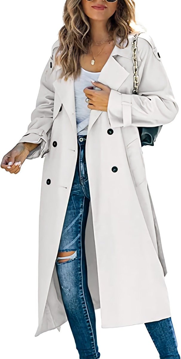 Isabella | Relaxed Double-Breasted Belted Trench Coat