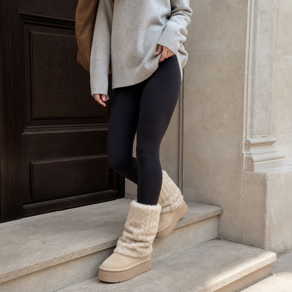 SnugLift | Faux-Fur Platform Mid-Calf Winter Boots