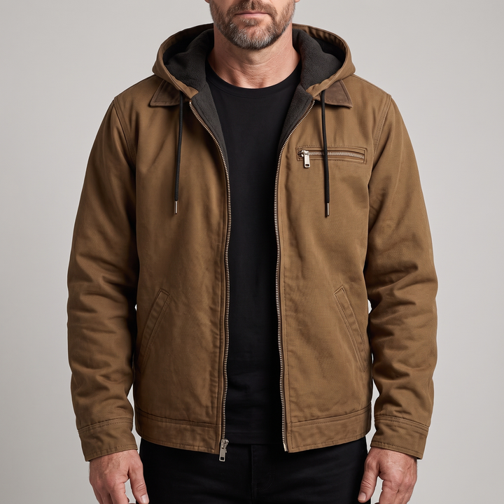 Corvin | Lined Jacket – Durable Cotton-Canvas for Men