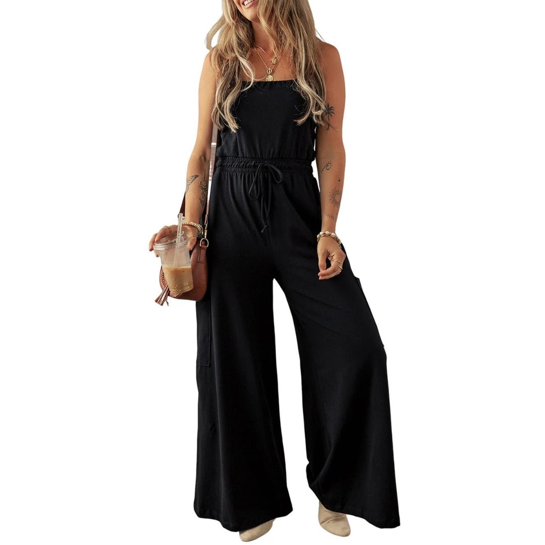 Ursula | Floral Jumpsuit – Elegant Wide-Leg Style for Women