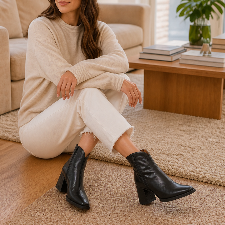 Norina | Ankle Boots – Sleek Block-Heel Style for Women