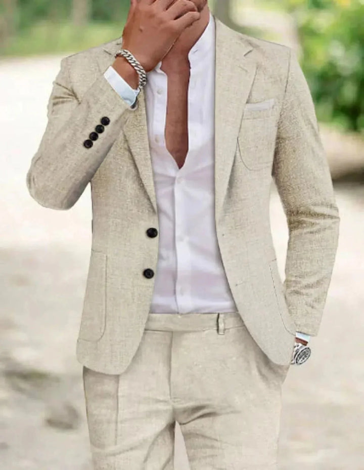 Bruno | Classic Two-Button Wedding Suit Set for Men