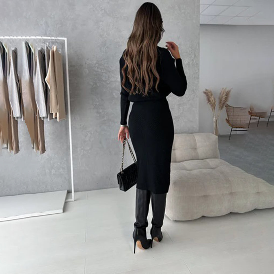 Camilla | Graceful And Timeless Knit Sweater Skirt Two Piece Set