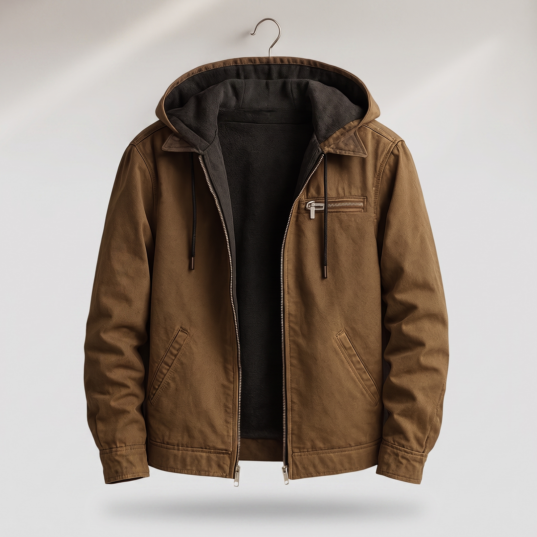 Corvin | Lined Jacket – Durable Cotton-Canvas for Men