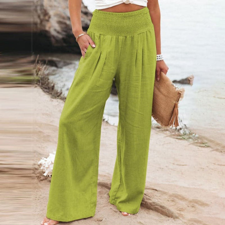 Clara | Breezy And Elegant Linen Wide Leg Pants