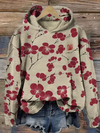 Ruby | Colorful And Cozy Floral Jacquard Hoodie