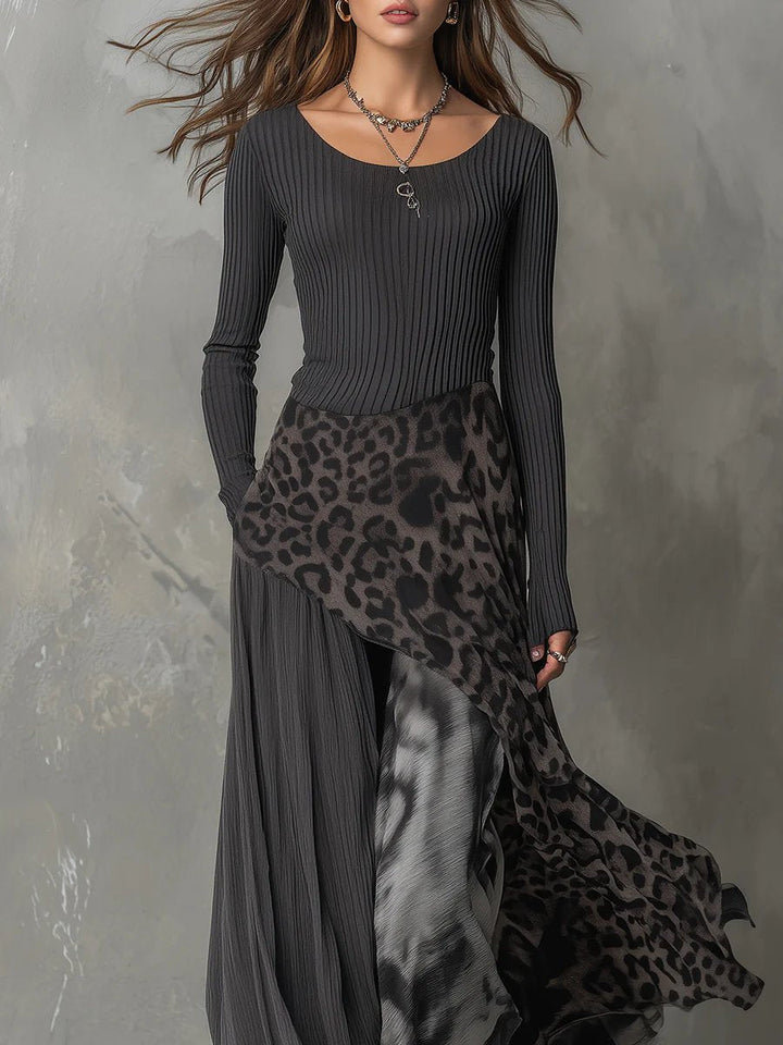 Clara | Modern Boho Long-Sleeved Maxi Dress
