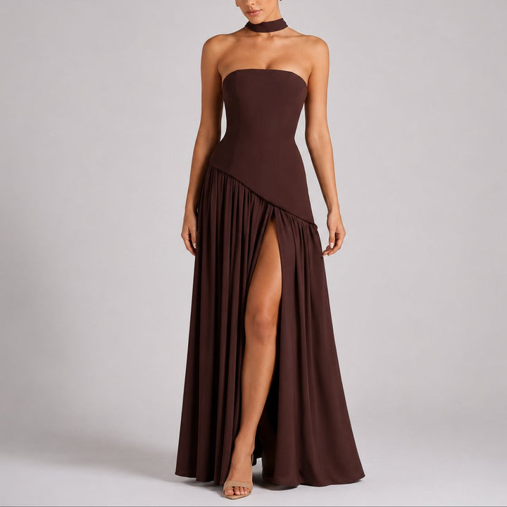 Sophia | Abito lungo elegante e raffinato da matrimonio autunnale