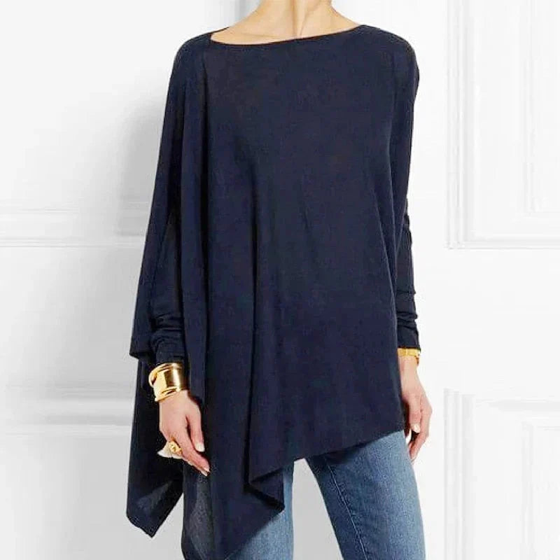 Antje | Soft Asymmetric Hem Tunic Top