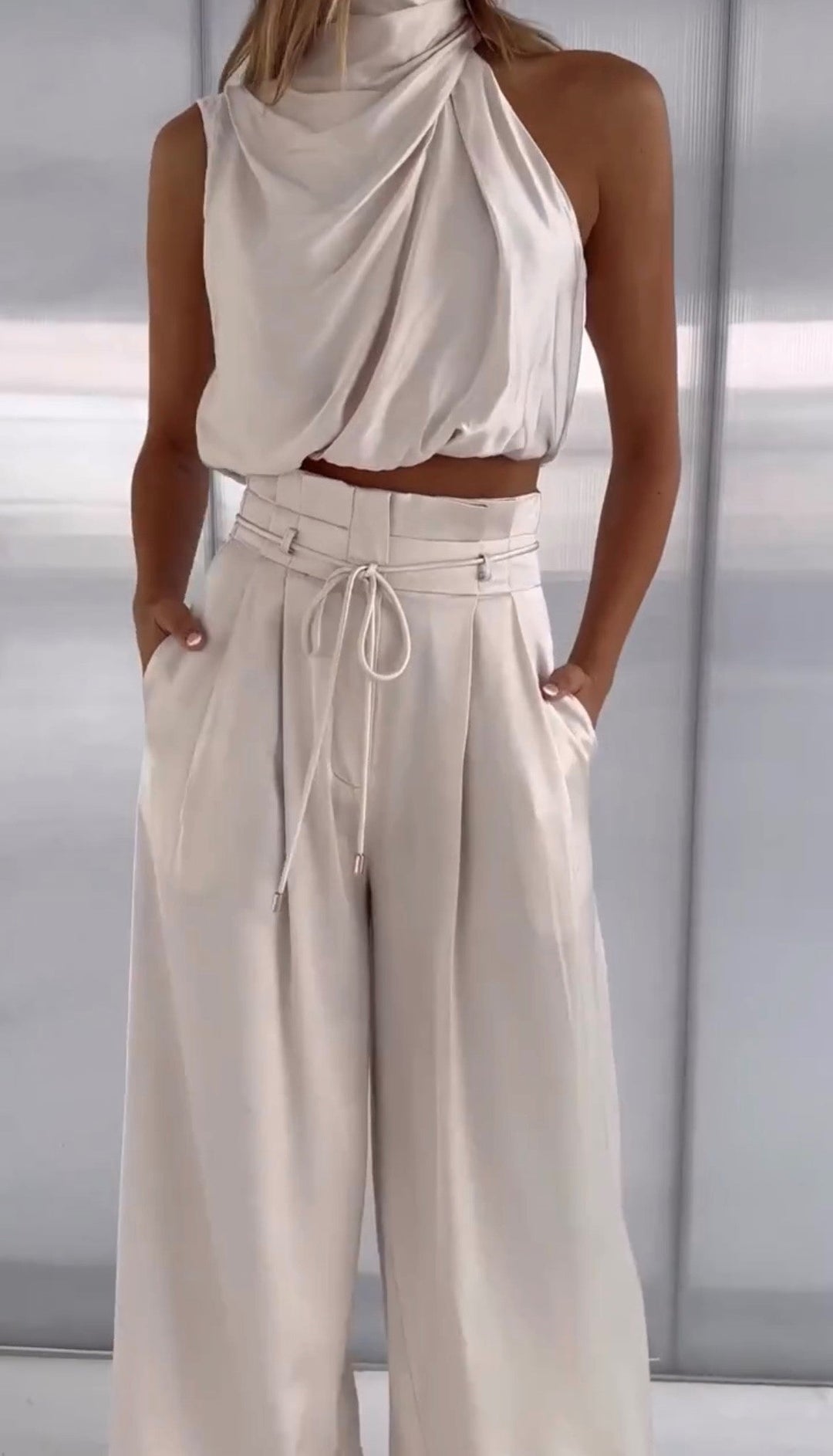 Isabella | Chic And Modern Sleeveless Two Piece Set
