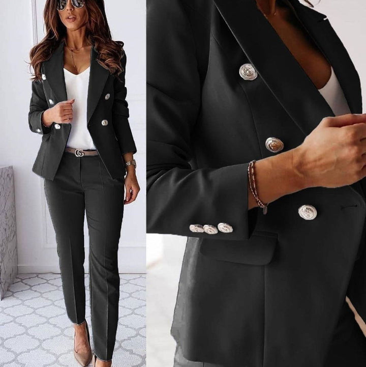 Vivienne | Elegant Double-Breasted Blazer and Trouser
