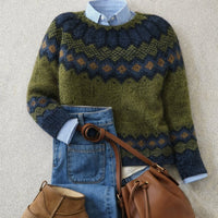 Alicia | Cozy Nordic Fair-Isle Knitted Sweater