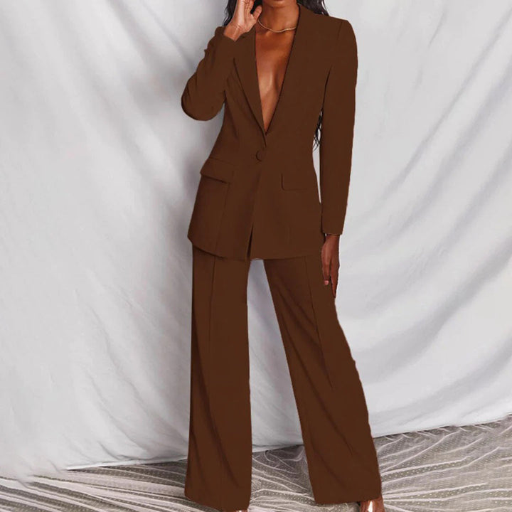 Celeste | Completo moderno a due pezzi con blazer e pantaloni