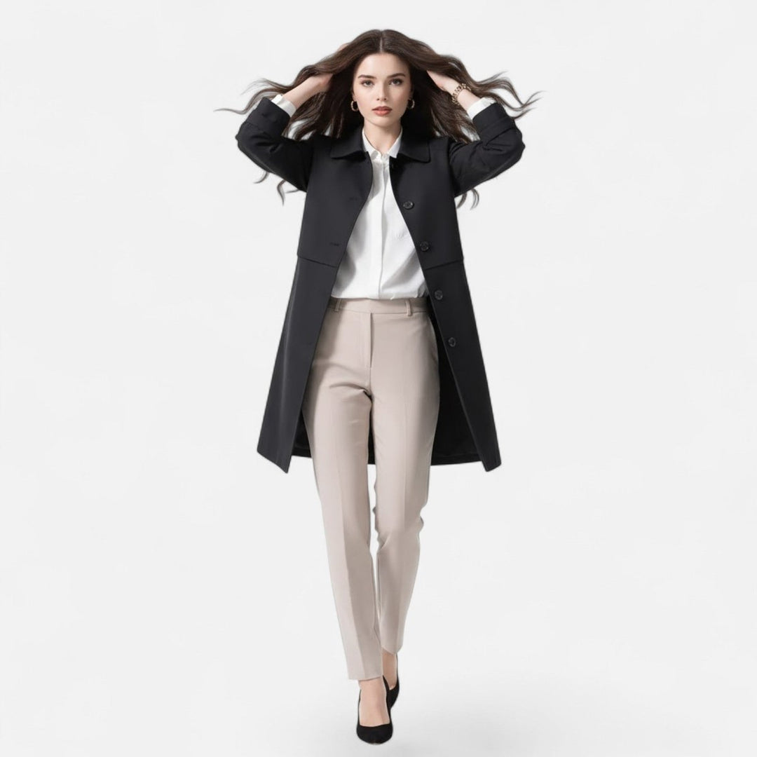Amelia | Sophisticated And Classic Midi Trench Coat