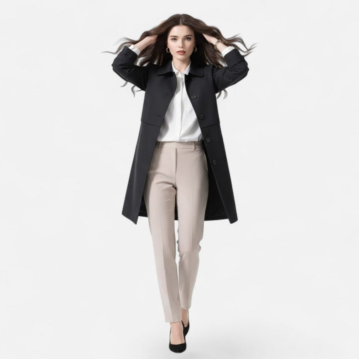 Amelia | Sophisticated And Classic Midi Trench Coat