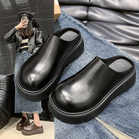 Maya | Chic Synthetic Leather High-Platform Clogs