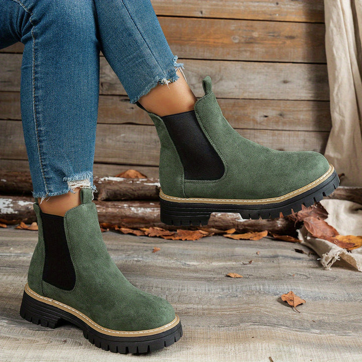 Katherine | Stivaletti alla caviglia Chelsea con plateau, eleganti e moderni