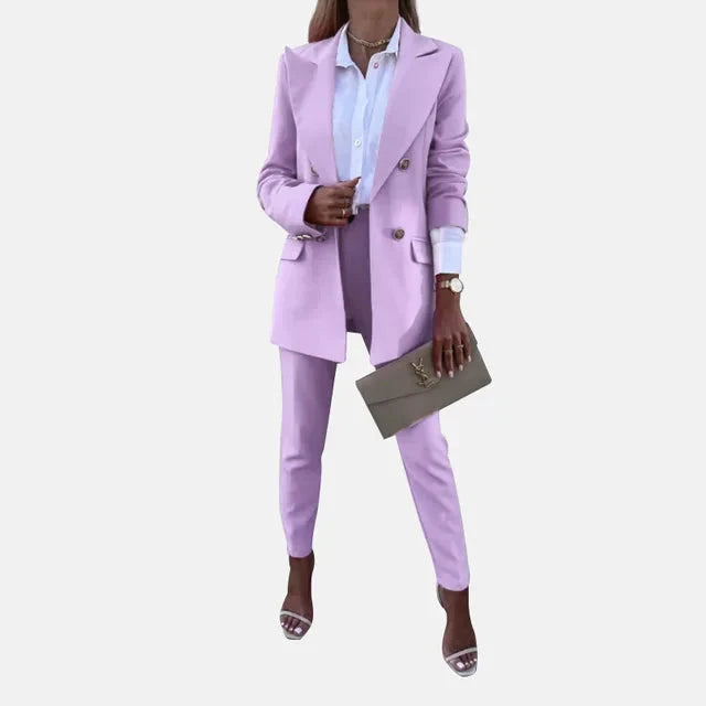 Amelia | Polished And Professional Blazer Two Piece Set