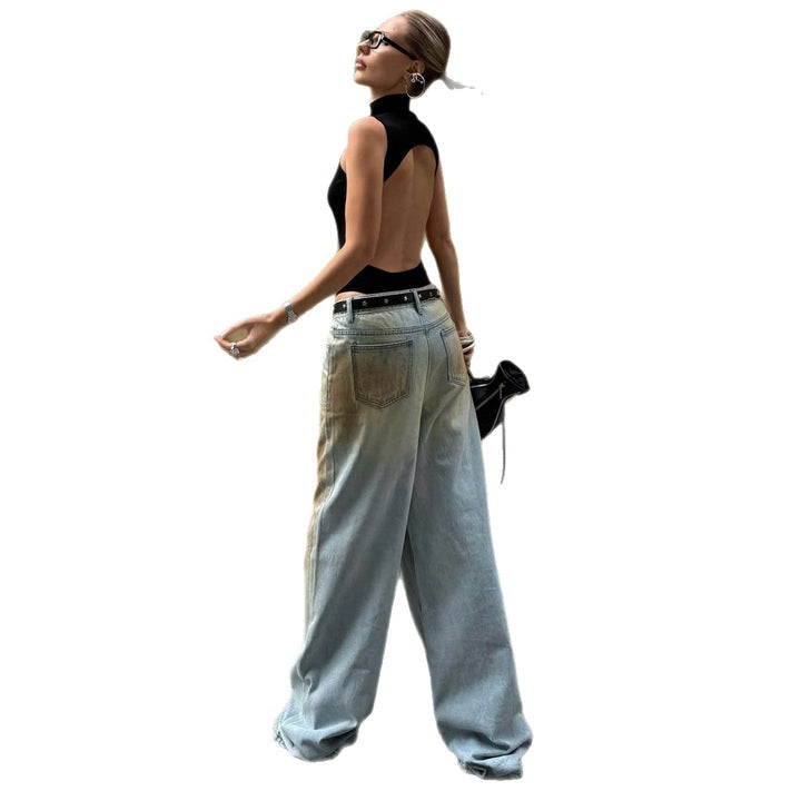 Isabella | Vintage-Washed And Trendy Wide Leg Jeans