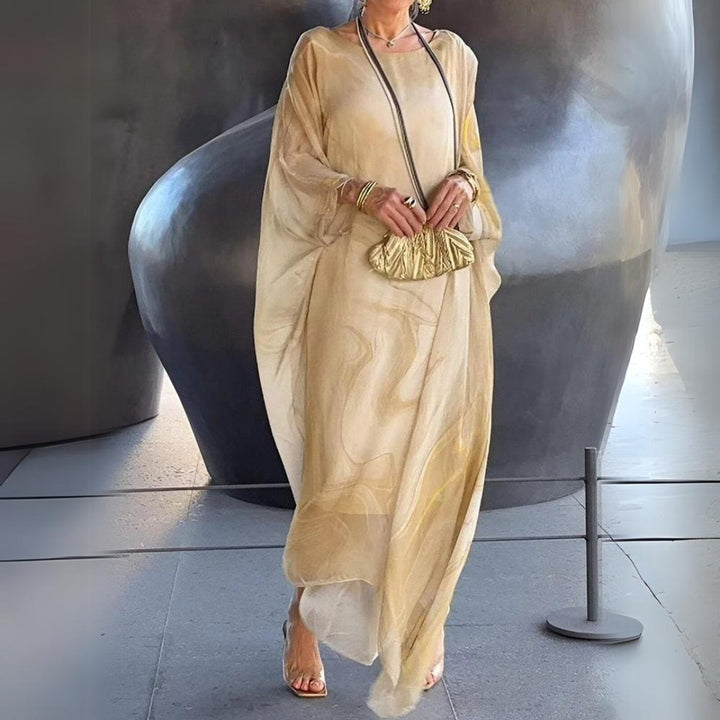 Luna | Oversized Long-Sleeved Flowing Maxi Dress