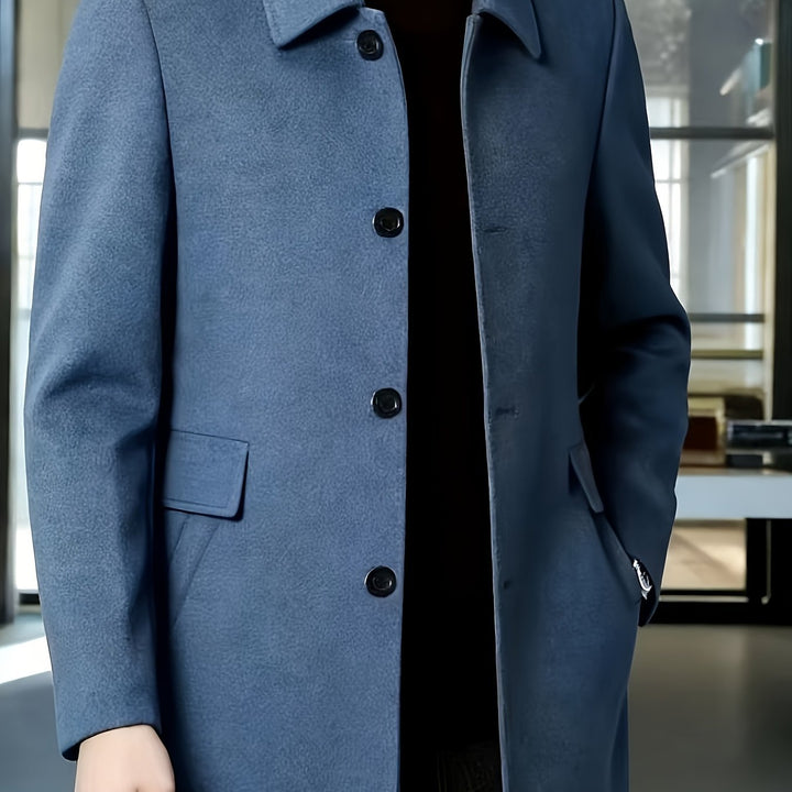 Gerard | Single-Breasted Overcoat – Timeless Style for Men