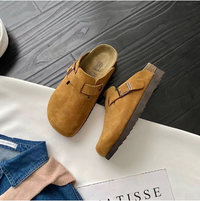 Charlotte | Luxurious Suede Slip-On Clog Mules