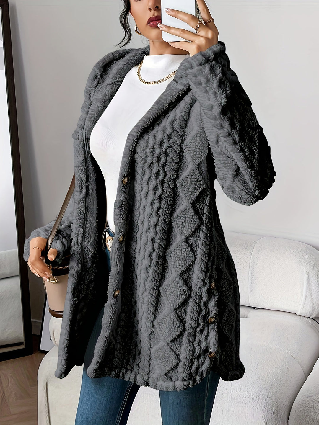 Adriana | Plush Hooded Cardigan 4