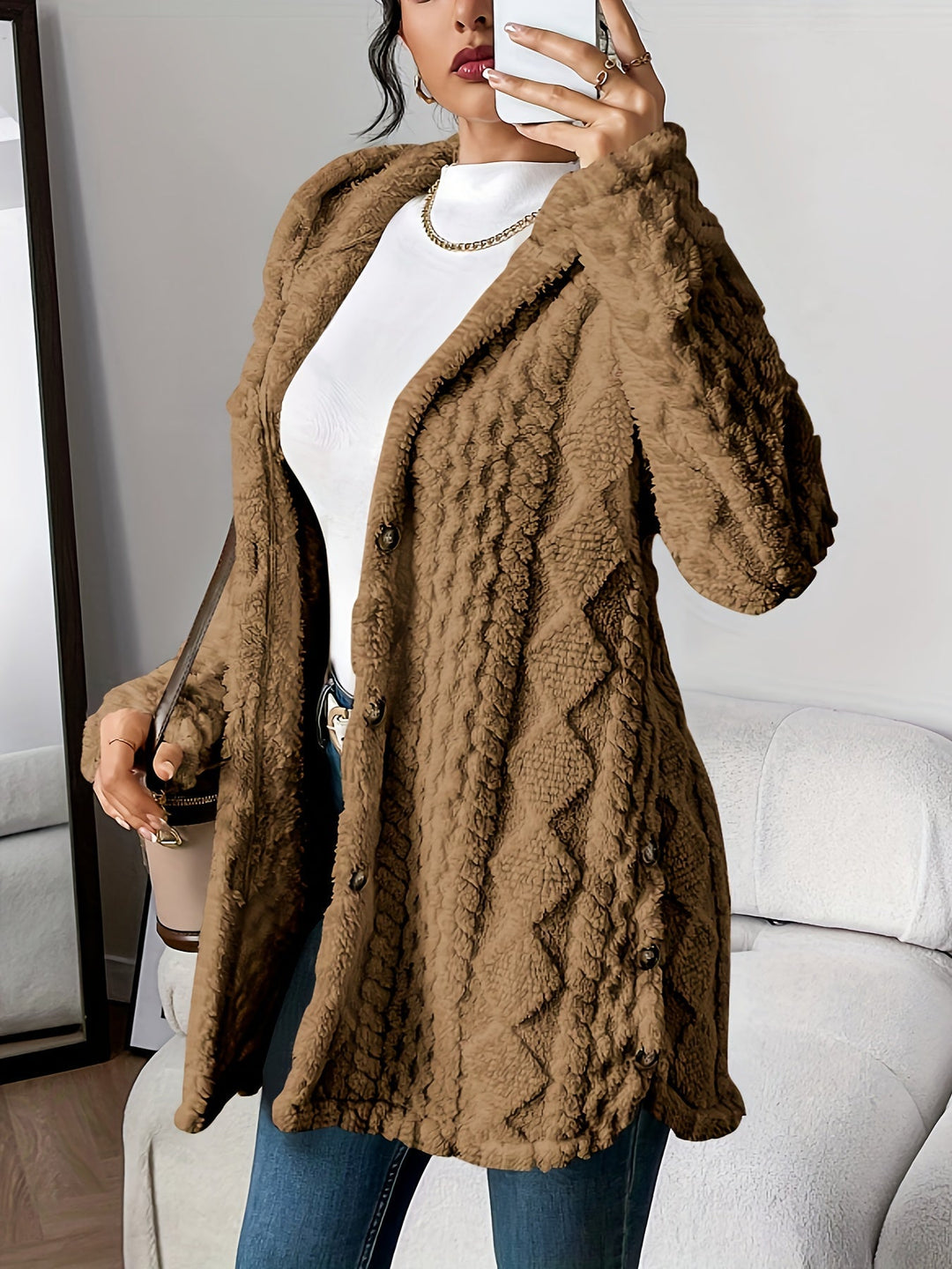 Alaia | Plush Hooded Cardigan for Cozy Comfort 3