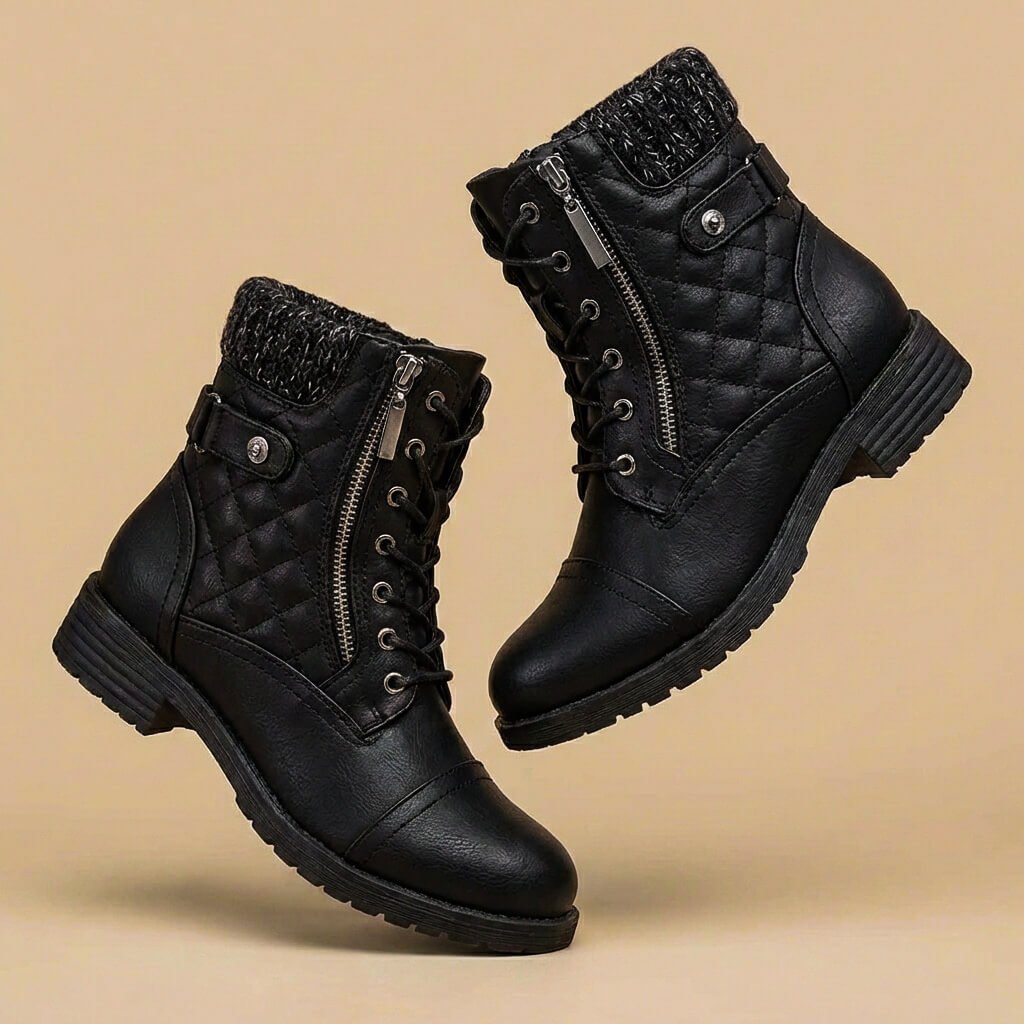 Amara | Elegant and Stylish Quilted Leather Boots 2