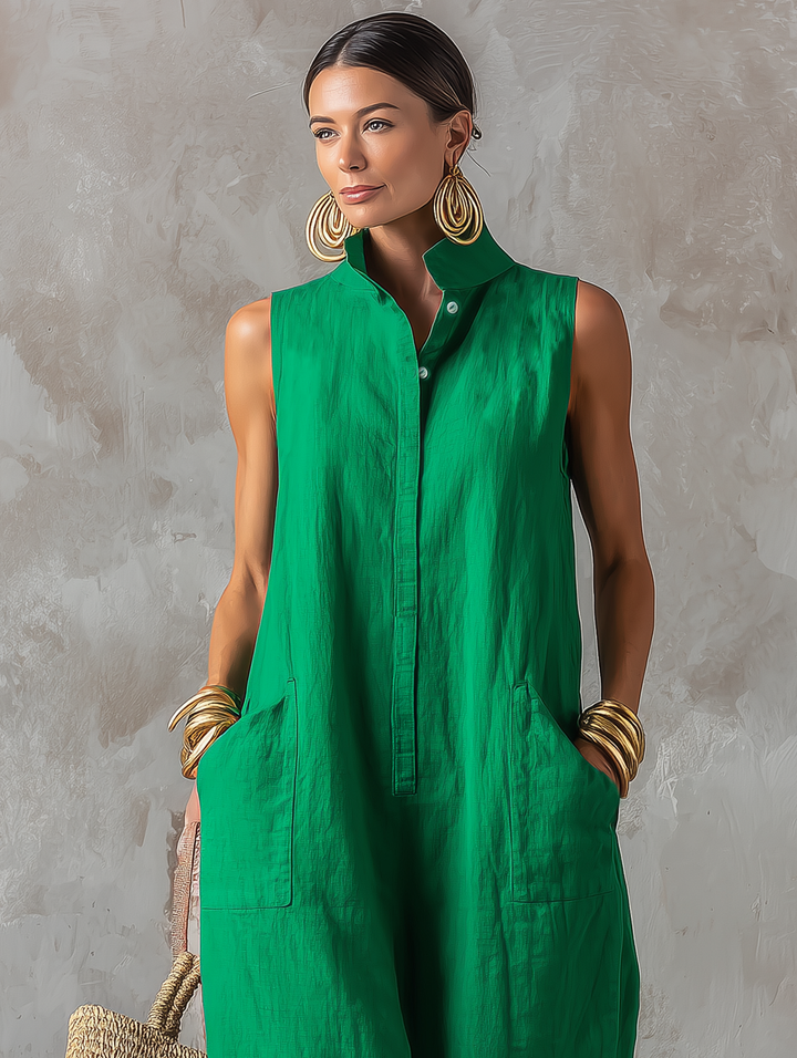 Amelia | Breathable And Relaxed Sleeveless Jumpsuit 2