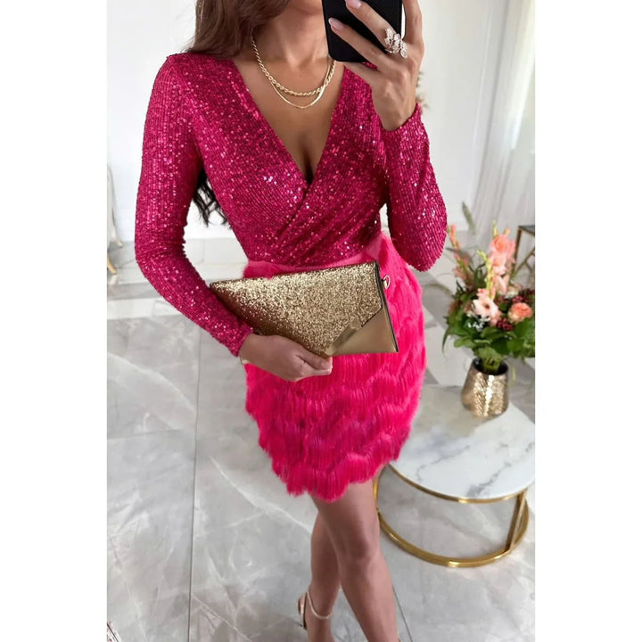Amelia | Glamorous Bodycon Homecoming Dress with Side Ruffles 1
