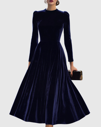 Victoria | Elegant And Luxurious Velvet Midi Dress