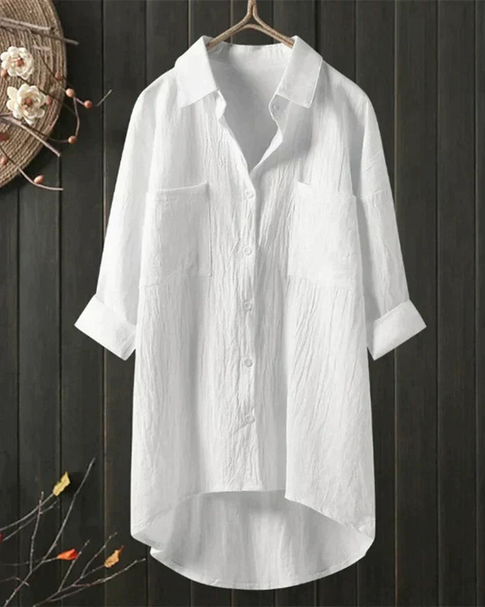 Amelie | Linen Summer Blouse for Women 0