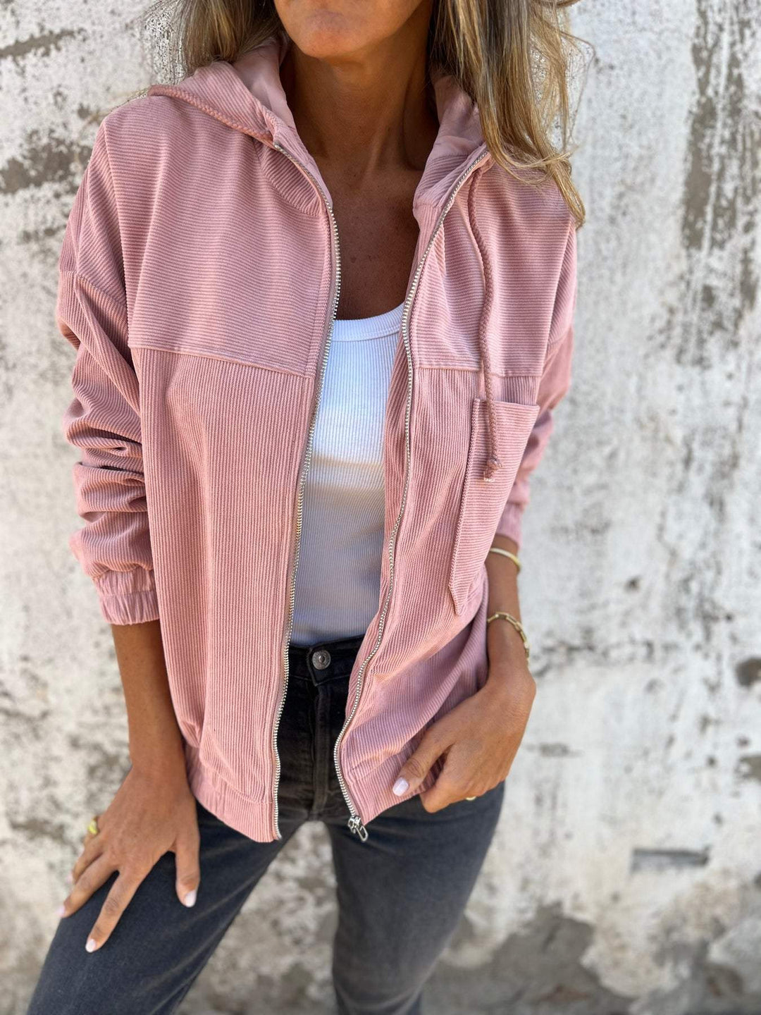 Amy | Soft Cord Fabric Casual Style Jacket 3