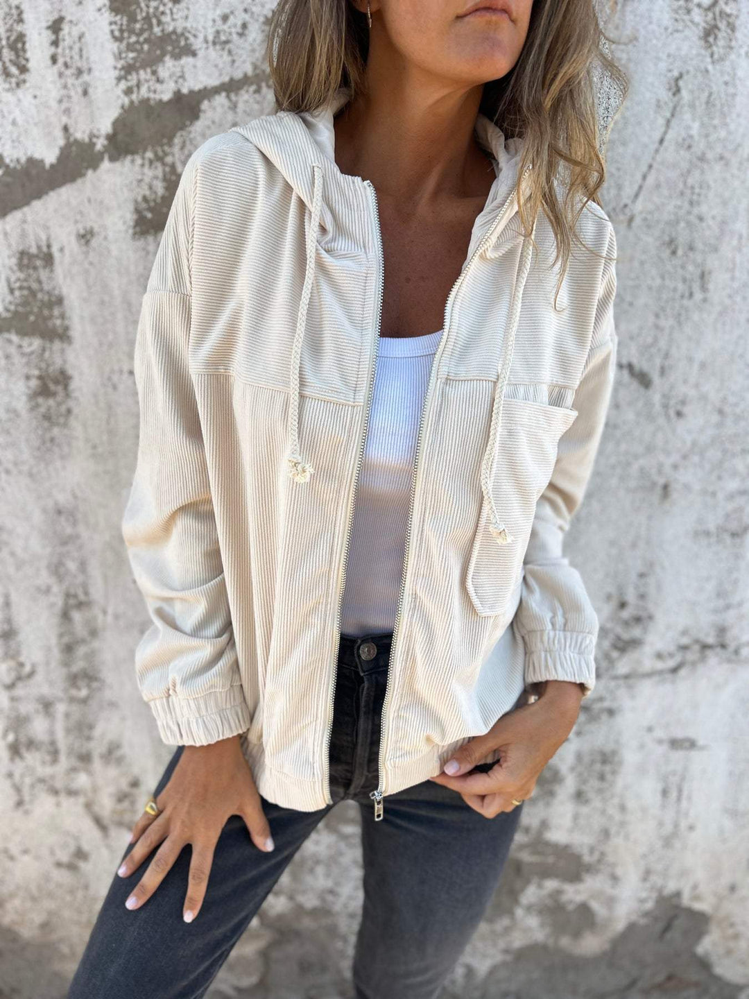 Amy | Soft Cord Fabric Casual Style Jacket 5